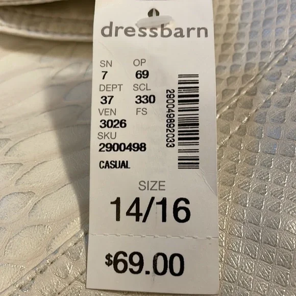 Roz & Ali faux leather animal print cream jacket with lining - Picture 9 of 9